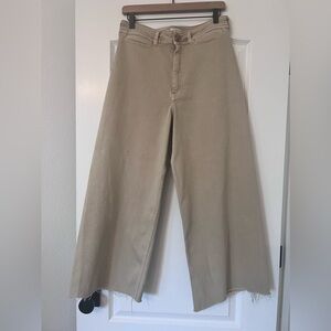 Maeve Wide-Leg Pants in Khaki